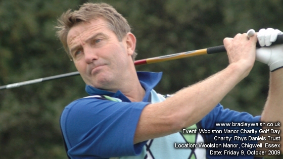 Bradley Walsh at Woolston Manor Charity Golf Day