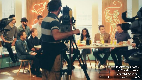 Behind the scenes with Bradley Walsh on Sunday Brunch