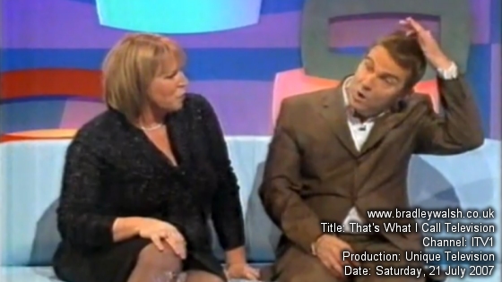 Bradley Walsh and Fern Britton on That's What I Call Television